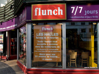Flunch, французский ресторан самообслуживания