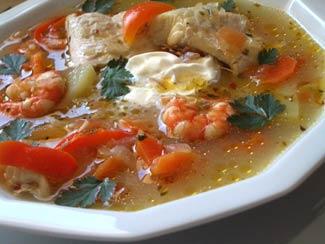 Рыбный суп с конгрио (Caldillo de congrio)