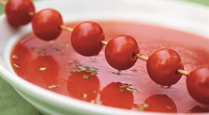 Рецепт Суп из помидоров с базиликом