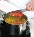 Фото приготовления рецепта: Марокканская овощная похлебка с гренками, шаг №5
