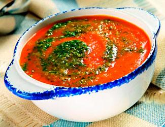 Суп из моркови с имбирем и кунжутным песто 2