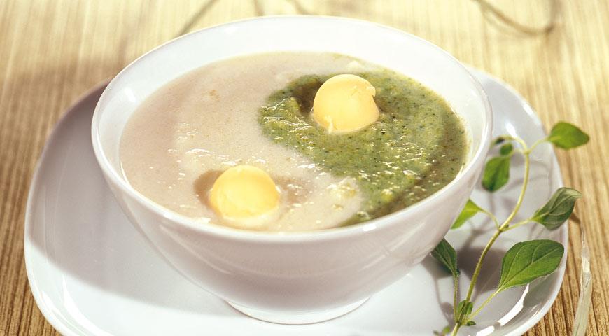 Рецепт Суп-пюре из цветной капусты и брокколи