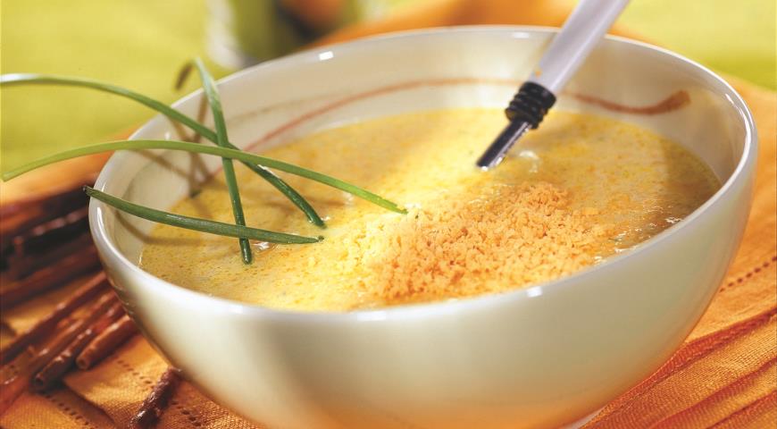 Рецепт Овощной суп с сыром чеддер