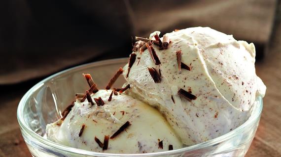 Имбирно-шоколадное мороженое из йогурта