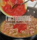 Фото приготовления рецепта: Спагетти с ветчиной в томатном соусе , шаг №3