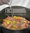 Фото приготовления рецепта: Суп из бараньих ребрышек с чечевицей, шаг №4