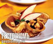 Рецепт Тарталетки из блинчиков с яблочной начинкой