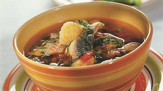 Рыбный суп с клецками