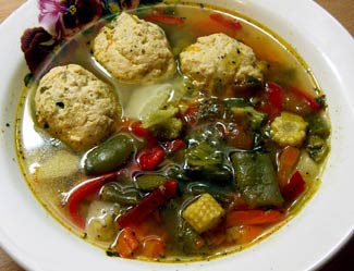 Рецепт Итальянский суп с куриными клёцками