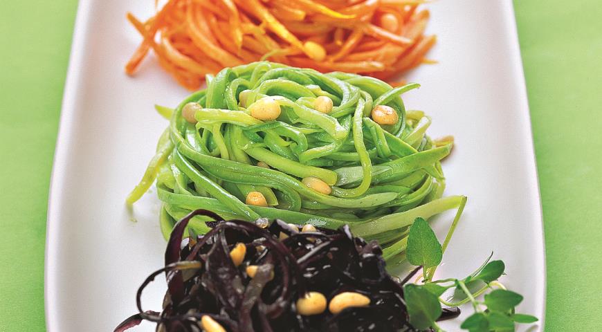 Рецепт Спагетти цветные из овощей
