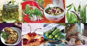 Гастрономический шопинг-лист на июль - речная рыба и раки, огурцы, помидоры, сладкий перец,   малина, смородина, вишня