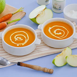 Рецепт Суп-пюре морковный с яблоками в мультиварке