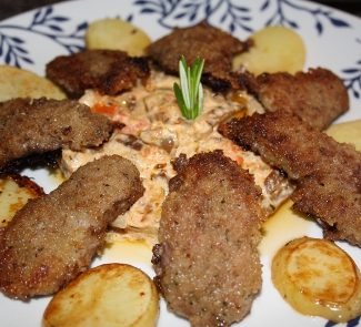 Рецепт Утиная грудка с грибным рагу и картофелем