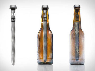 Бутылочное пиво можно охлаждать изнутри