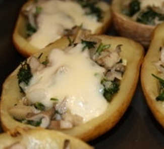 Рецепт Картофель, фаршированный грибами