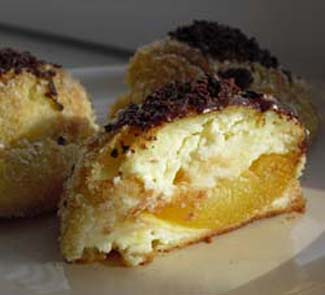 Рецепт Творожное пирожное с абрикосовой начинкой