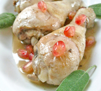 Рецепт Курица в гранатовом соусе