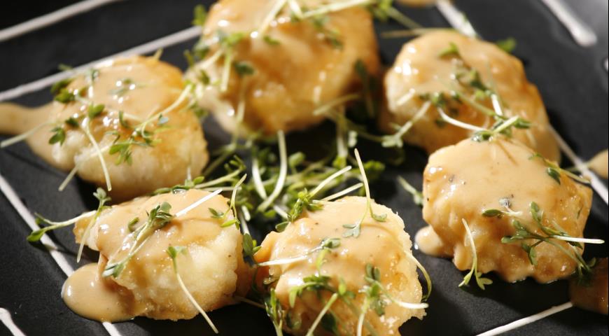 Рецепт Морские гребешки с соусом мисо