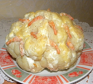 Рецепт Цветная капуста с креветками