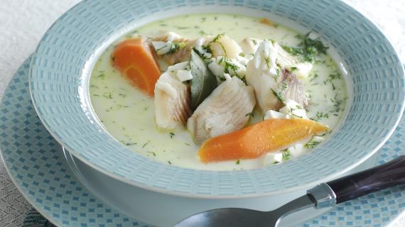 Рыбный суп с укропом