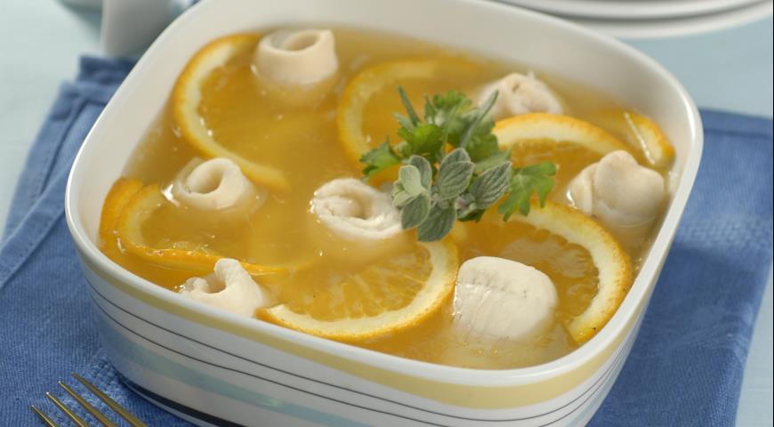 Рецепт Филе камбалы в апельсиновом желе