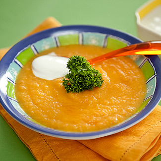 Рецепт Морковно-яблочный суп в мультиварке