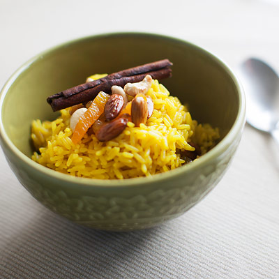 Рис с сухофруктами и орехами по-арабски