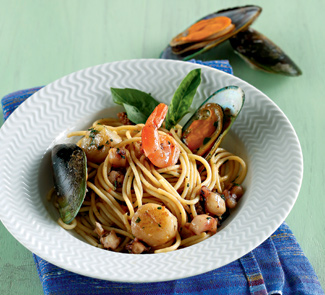 Спагетти с морепродуктами 2
