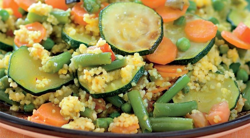 Рецепт Вегетарианский кускус с весенними овощами