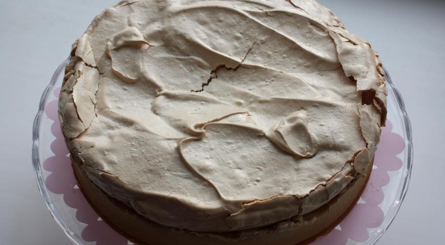Песочный торт с клюквой и меренгой - идея для праздника! 