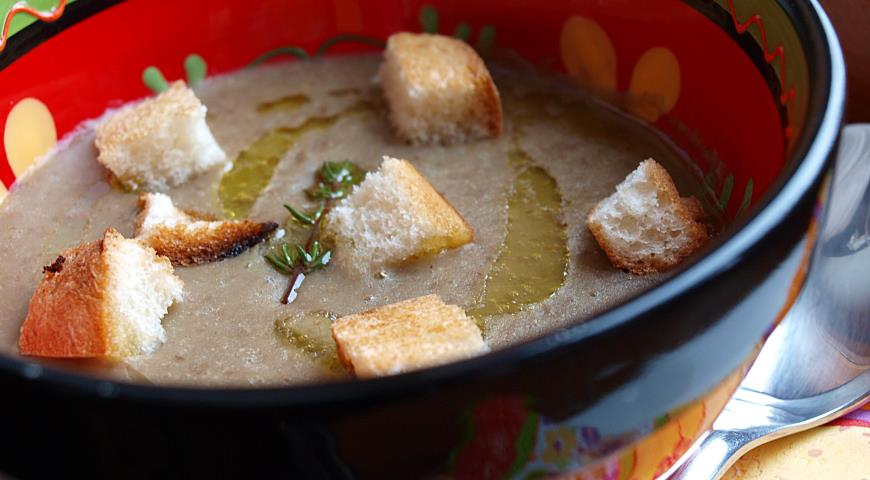 Рецепт Постный суп-пюре из чечевицы