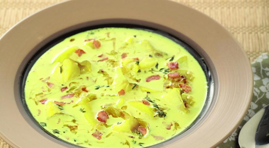 Рецепт Суп из трески с картофелем и беконом