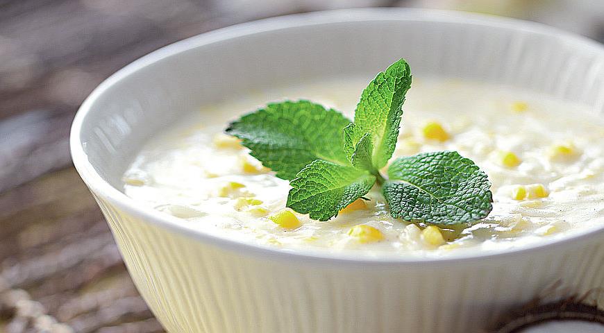 Рецепт Десертный суп из кукурузы с кокосовым молоком