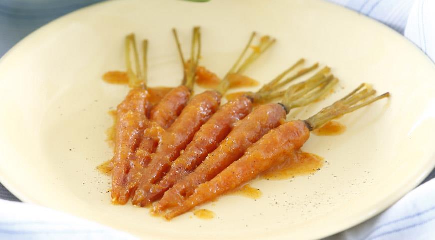 Рецепт Морковь в абрикосовой глазури