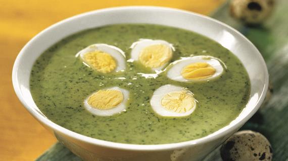 Пасхальный суп из зелени
