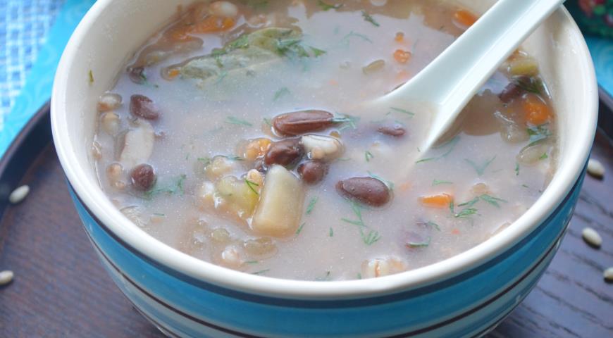 Рецепт Суп с перловкой и фасолью