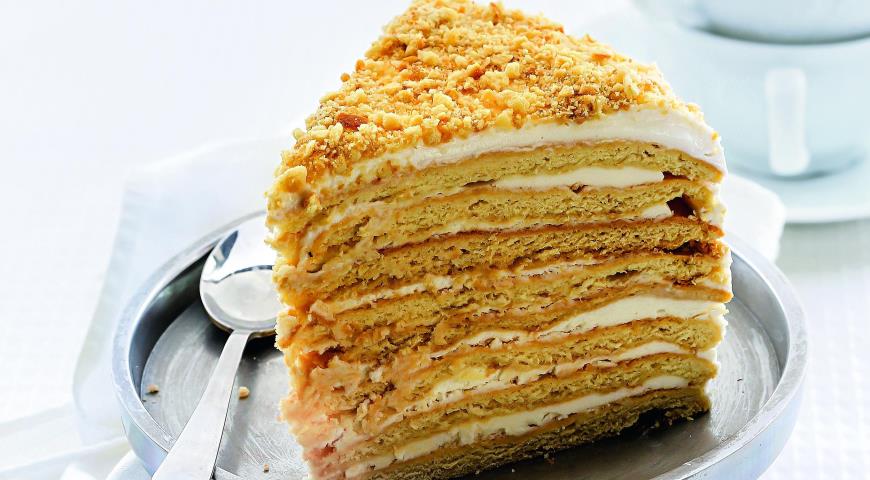 Медовый торт со сметанным кремом 