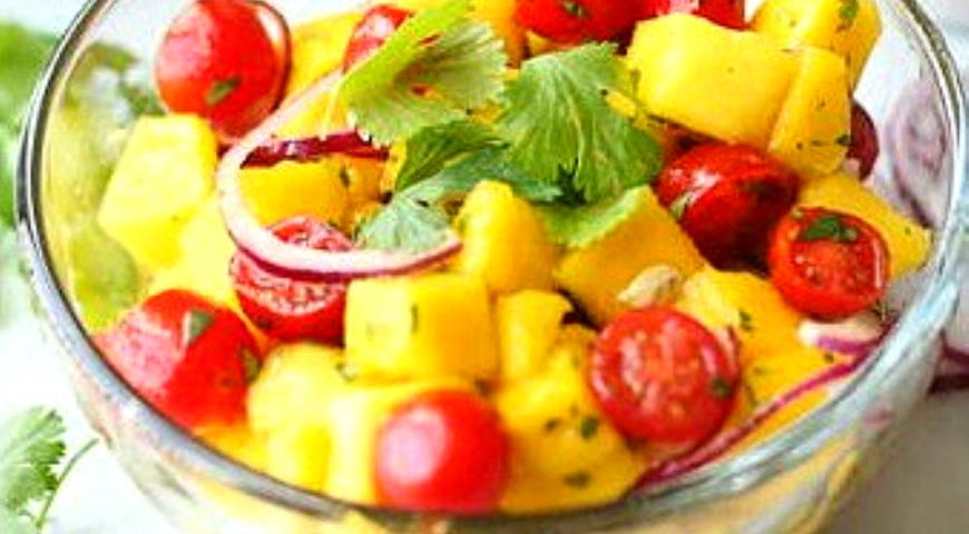 Салат с манго, пошаговый рецепт с фото от автора JangarKumar