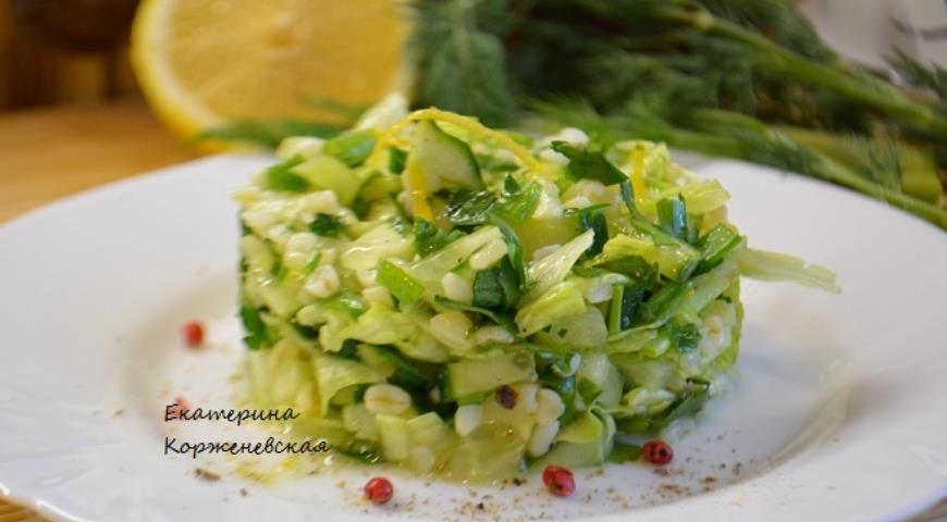 Рецепт Салат с булгуром и зеленью