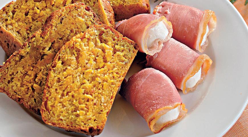 Рецепт Морковный хлеб с тимьяном и козьим сыром