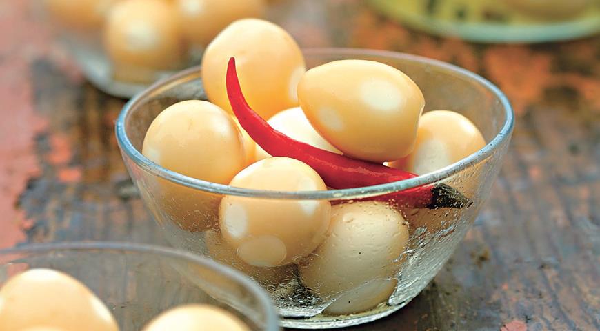 Рецепт Острые перепелиные яйца
