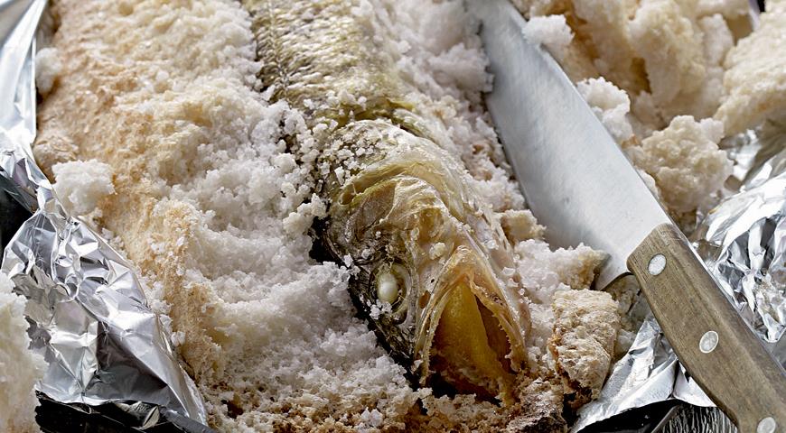 Рецепт Рыба, запеченная в соли