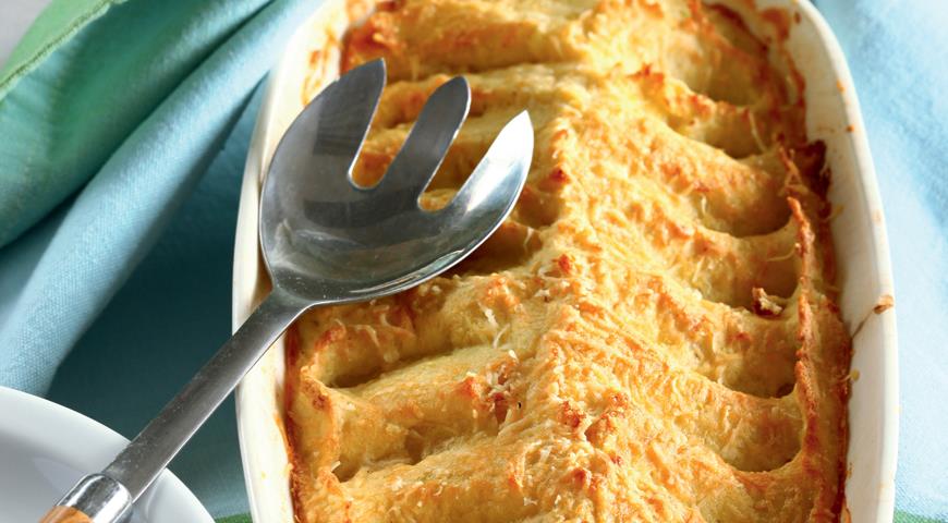 Рецепт Картофельная запеканка с рыбой