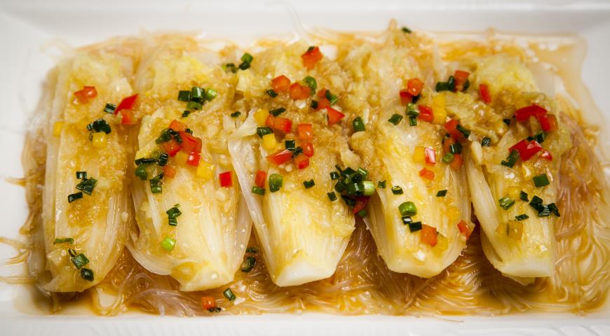 Рецепт Рисовая лапша с китайской капустой