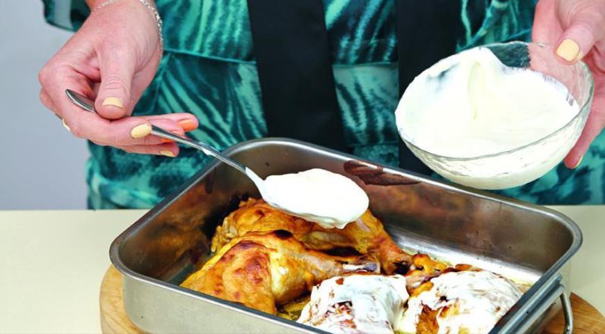 Фото приготовления рецепта: Куриные окорочка в горчичном соусе, шаг №3