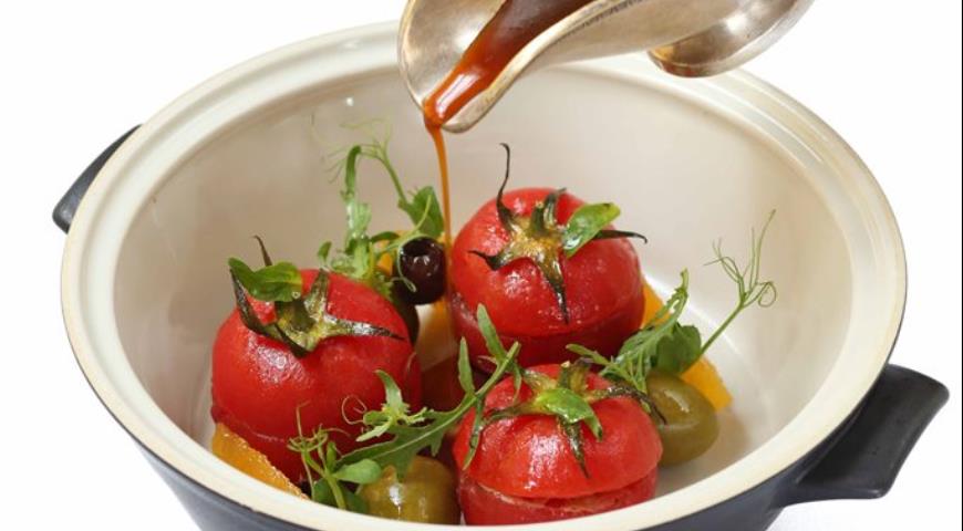 Как приготовить тажин с помидорами, фаршированными ягнятиной