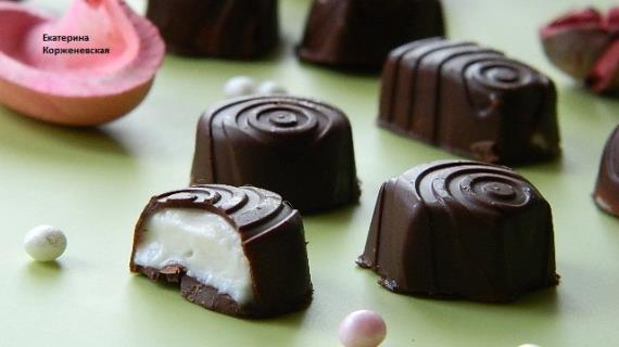 Шоколадные конфеты с творожно-сливочным сыром