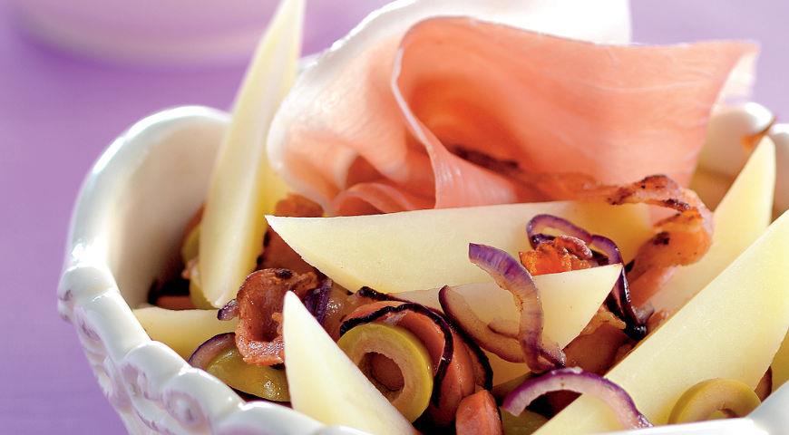 Рецепт Картофельный салат с копченостями