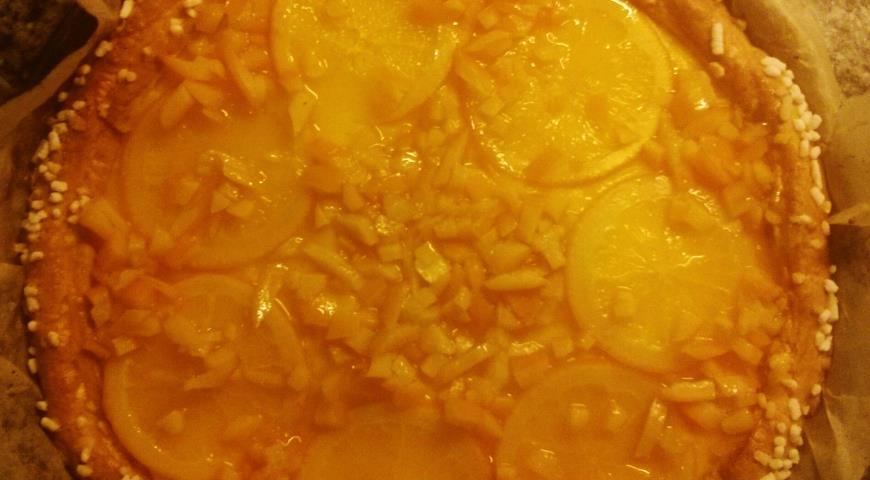 Рецепт «Итальянская кростата с заварным кремом и карамелизованными апельсинами от синьора Фаусто»
