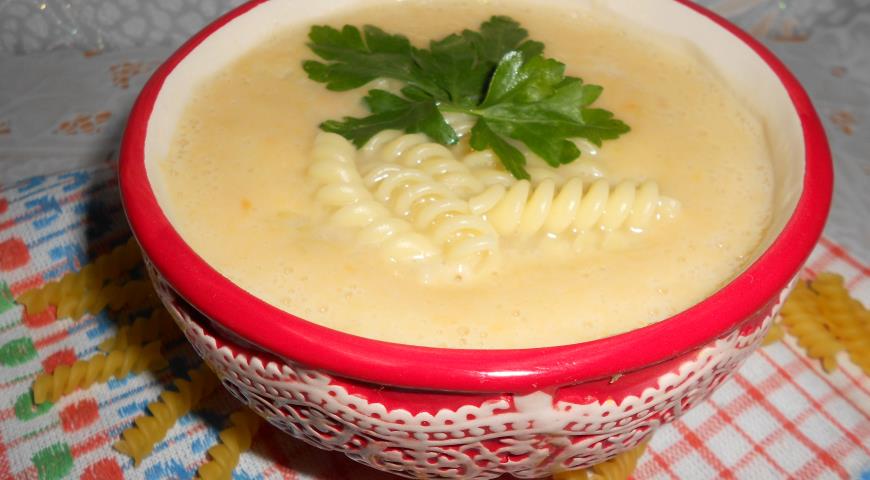 Рецепт Картофельный крем-суп с макаронами